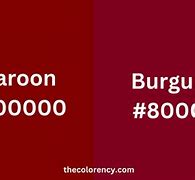 Image result for Maroon Red vs Burgundy