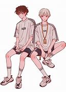Image result for Two Anime Boys Drawing