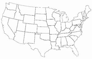 Image result for United States Map No Labels