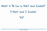 Image result for 96 Cm to FT