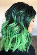 Image result for Black Green Ombre Hair