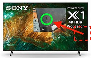 Image result for Where Is the Power Button On Sony A95k TV