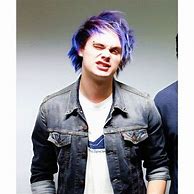 Image result for Michael Clifford Purple Hair