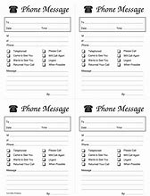 Image result for Phone Message Template for Receptionist