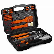 Image result for Wood Case BBQ Set