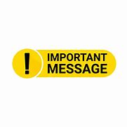 Image result for Important Message