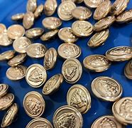 Image result for Gold Metal Blazer Buttons