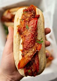 Image result for Sausage and Peppers Sandwich