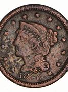 Image result for 1800 Coins with Flowers around the Face Size of a Penny
