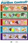 Image result for Portion Control Sizes Chart