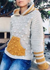 Image result for Crochet Hoodie Sweater Pattern