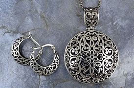 Image result for Bali Silver Locket Necklace