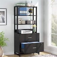 Image result for Drawers with Shelves Above