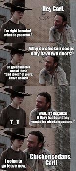 Image result for Rick and Carl Dad Jokes
