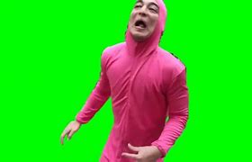 Image result for Pink Guy Cut Out Green Screen