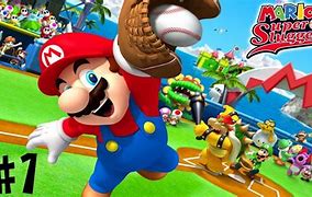 Image result for Mario Super Sluggers Wii Game