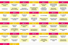 Image result for Yoga Weight Loss 30-Day Calendar