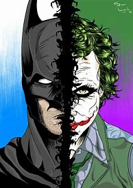 Image result for Joker and Batman Artwork