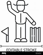 Image result for Cricket Umpire Outline