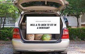 Image result for Largest TV in a Minivan