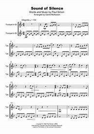 Image result for Sound of Silence Trumpet Sheet Music