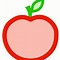 Image result for Red Apple Outline