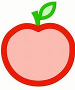 Image result for Half of an Apple Outline