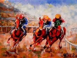 Image result for Horse Racing Canvas Prints