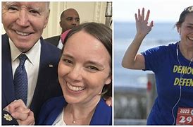 Image result for Shenna Bellows Picture with Joe Biden