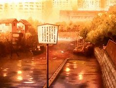 Image result for Rain Scenery Anime City