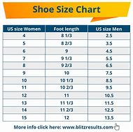 Image result for Shoe Size Chart in Cm