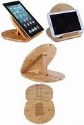 Image result for Horizontal Wooden iPad Holder