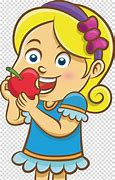 Image result for Eating Apple Kid Clip Art