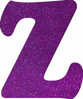 Image result for Purple Glitter Letter Z