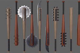 Image result for Baseball Bat with Spikes Art