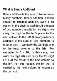 Image result for What Is Overflow Binary Addition