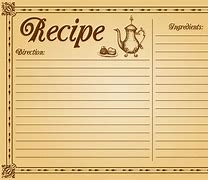 Image result for Recipe Card Template Free 4X6 with Tab