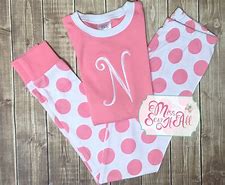 Image result for Pink Polka Dot Pajamas