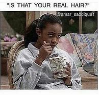 Image result for Girl with Fancy Hair Meme