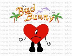 Image result for Bad Bunny Sad Heart