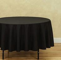 Image result for 90 Inch Round Tablecloth Black