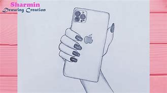 Image result for Holding iPhone 12 Drawing