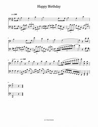 Image result for Happy Birthday Cello Sheet Music