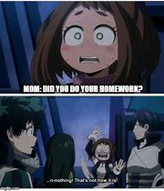 Image result for MHA Uraraka Memes