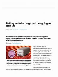 Image result for Battery Self-Discharge