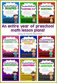 Image result for Lesson for Preschool in Math