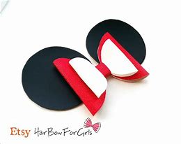 Image result for Minnie Mouse Ears and Bow Template