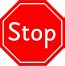 Image result for Red Stop Sign Clip Art