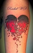Image result for Broken Glass Heart Tattoo