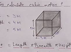 Image result for Cubic Meter Flashcard